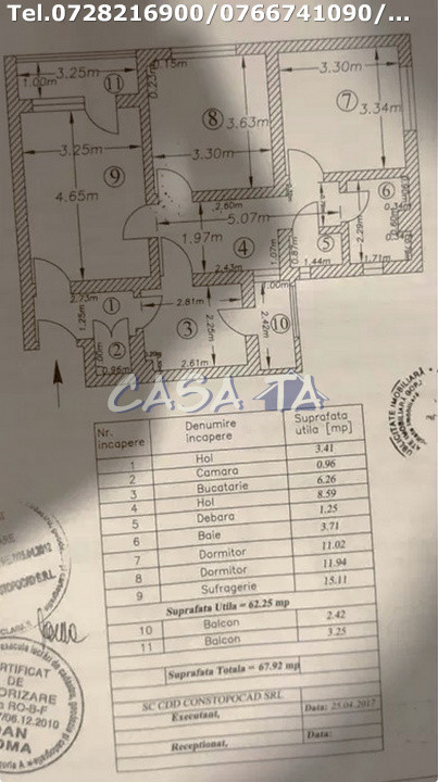 Apartament 3 camere, situat în Târgu Jiu, Str.Nicolae Bălcescu