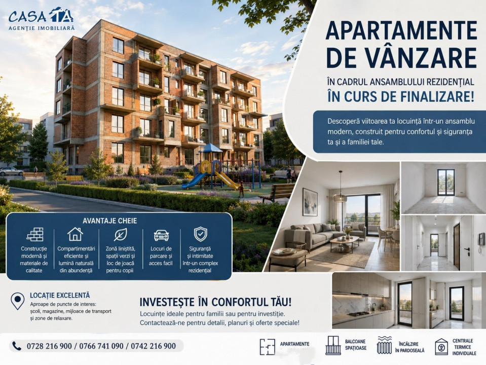 APARTAMENTE NOI DE VÂNZARE – ANSAMBLUL RESIDENCE, Târgu-Jiu