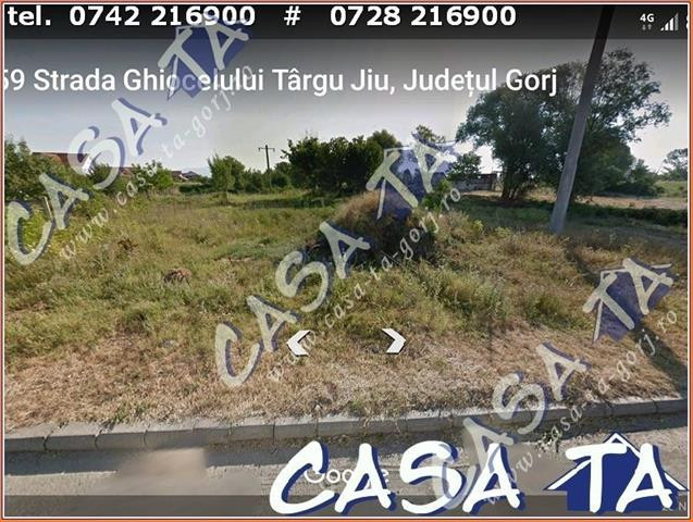 Teren Intravilan (1726 mp),situat în Tîrgu-Jiu, Strada Ghiocelului