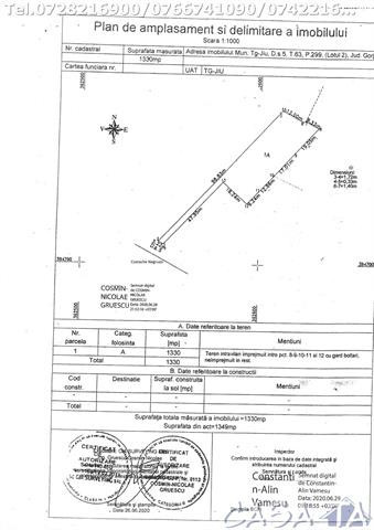 Teren Intravilan, situat în Târgu Jiu, Str Costache Negruzzi