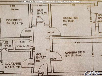 Apartament 3 camere, situat în Târgu Jiu, G-ral Cristian Tell