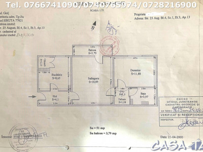 Apartament 2 Camere, Etaj 3, Strada 9 Mai