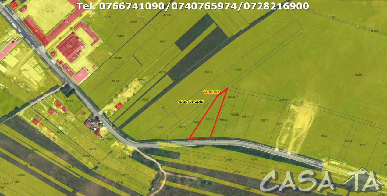 Teren Intravilan (2500 mp), Strada Ciocarlau - Zona Artego